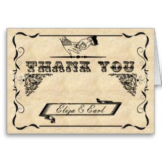 Vintage You Are Invited Wedding Thank You Card
