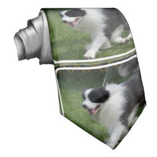 Cute Border Collie Puppy Custom Ties