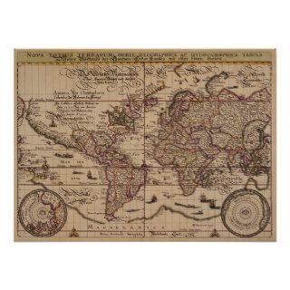 "Old World Map 16th Century Replica Poster