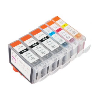 Sophia Global Compatible Ink Cartridge Replacement For Canon Bci 3e And Bci 6 (3 Large Black, 1 Cyan, 1 Magenta, 1 Yellow)