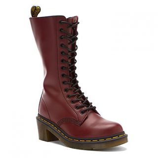Dr Martens Ana 14 Tie Boot  Women's   Cherry Red Smooth