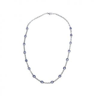 Colleen Lopez "Stay Classy" 4.48ct Tanzanite Station Sterling Silver 18" Neckla