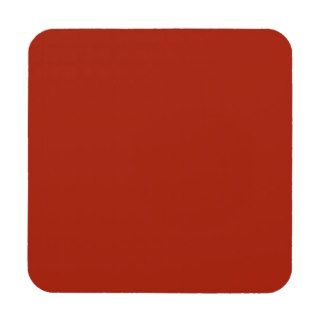 Rufous Classy Solid Color Beverage Coasters