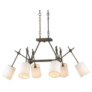 Currey & Company Compass 6 Light Chandelier 9465