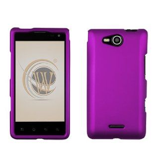 BC Hard Shield Shell Cover Snap On Case for Verizon LG Lucid 4G VS840  Purple Cell Phones & Accessories