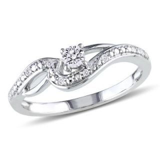 diamond split shank promise ring in 10k white gold $ 429 00 free
