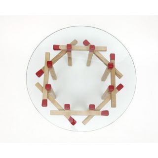 ARTLESS Octagonal Matchstick Table A MS O W Finish Solid Maple dipped in Red