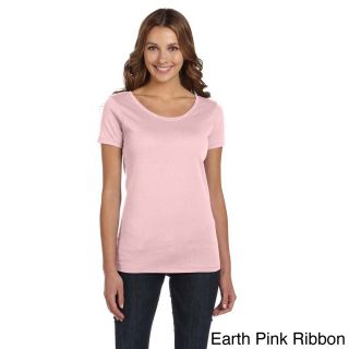 Alternative Alternative Womens Organic Cotton Scoop Neck T shirt Pink Size L (12  14)