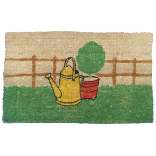 Rubber cal Herb Garden Coir Welcome Doormat (18 X 30)