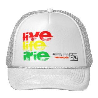 live life irie trucker hats