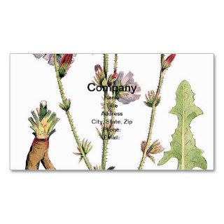 Chicory Vintage Botanical Business Card Template