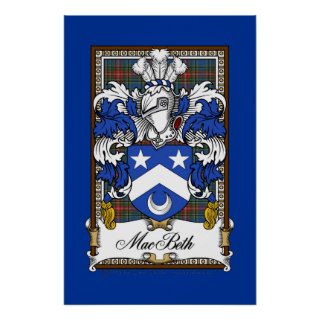 MacBeth Family Crest Print