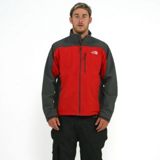 The North Face The North Face Mens Apex Bionic Red/ Asphalt Grey Softshell Jacket Red Size S