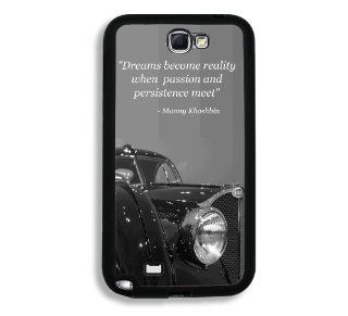 Manny Khoshbin Inspirational Quote Bugatti Samsung Galaxy Note 2 Note II N7100 Case   Fits Samsung Galaxy Note 2 Note II N7100 Cell Phones & Accessories
