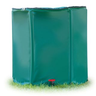 STC 200 Gallon Green Plastic Rain Barrel with Diverter and Spigot