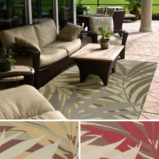 Hand hooked Lily Transitional Floral Indoor/ Outdoor Area Rug (5 X 8)