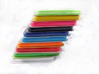 10 Pieces Colorful Iphone 4/4s Silicon Skin and Bumper Cases (Color Available Black, White, Pink, Green, Blue, Red, Orange, Yellow, and Purple and Transparent Green) Cell Phones & Accessories