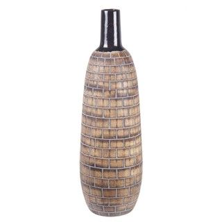 Privilege Small Brown 20 inch Ceramic Vase