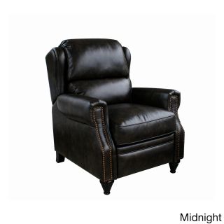 Aspen Bonded Leather Nail Head Accent Recliner