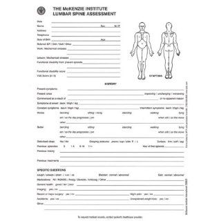OPTP 712 2 Lumbar Spine Assessment Forms (50/Pad) Sports & Outdoors