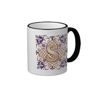 Celtic Design Letter S Coffee Mugs