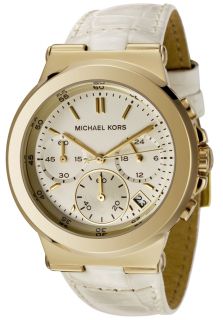 Michael Kors MK5224  Watches,Womens Chronograph White Leather, Chronograph Michael Kors Quartz Watches