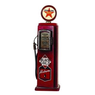 Red Wood Gas Pump Cd Holder