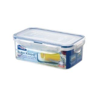 Lock&Lock Classics Rectangular Butter Case with Tray, 750ml Kitchen & Dining