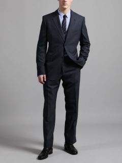 Wool Glen Plaid Suit by Calvin Klein Collection