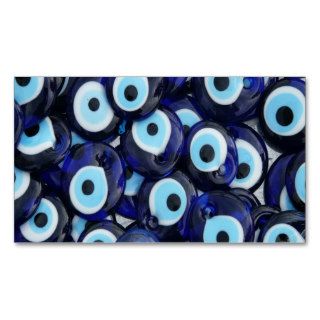 Nazar Amulets Evil Eye Stones Blue Pattern Business Card Template