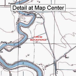 USGS Topographic Quadrangle Map   Lathrop, California (Folded/Waterproof)  Outdoor Recreation Topographic Maps  Sports & Outdoors