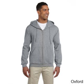 Jerzees Mens Super Sweats Nublend Fleece Full zip Hooded Jacket Grey Size XXL