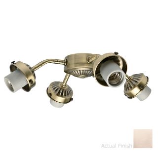 Casablanca 4 Light Brushed Nickel Ceiling Fan Light Kit with Glass Not Included Glass or Shade