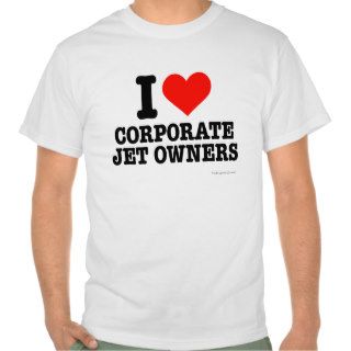 I heart corporate jet owners shirt
