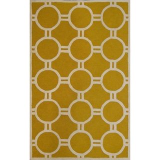 Safavieh Handmade Moroccan Cambridge Gold/ Ivory Wool Area Rug (6 X 9)