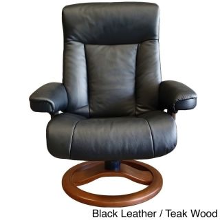 Fjord Scansit Leather Recliner And Ottoman