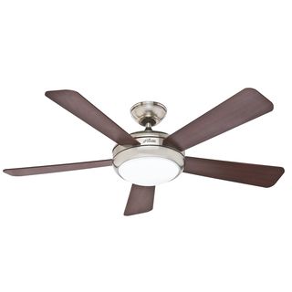 Hunter Fan 52 inch Palermo Brushed Nickel With Five Cherry/ Maple Blades