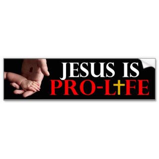 Jesus Is Pro Life Bumper Sticker
