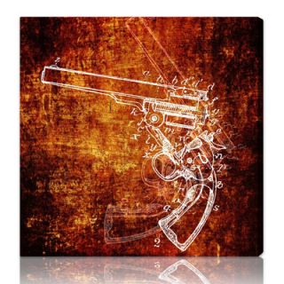 Oliver Gal Anatomy of a Gun Graphic Art on Canvas 10127 Size 30 x 30