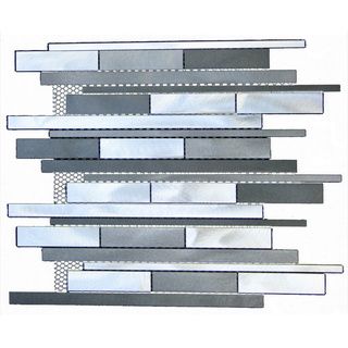 Mixed Aluminum Rectangular Strip Wall Tiles
