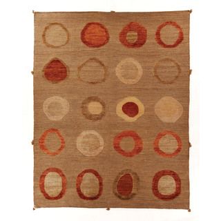 Safavieh Hand knotted Santa Fe Beige Wool Rug (9 X 12)
