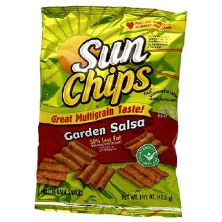 Sunchips Multigrain Snacks, Garden Salsa, 1.5 Ounce Large Single Serve Bags (Pack of 64)  Potato Chips  Grocery & Gourmet Food