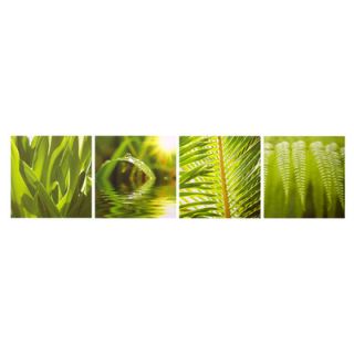 Graham & Brown Graham and Brown Leaf Quad4 Piece Photographic Print on Canvas
