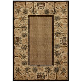 Mohawk Home Select Versailles Courtyard Palms 5 ft 3 in x 7 ft 10 in Rectangular Brown Transitional Area Rug