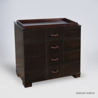 ducduc Morgan 4 Drawer Changer Morg4DC Wood Finish Stained Walnut