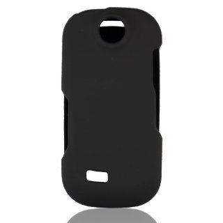 Talon Snap On Hard Rubberized Phone Shell Case Cover for Samsung R710 Suede (Black) Cell Phones & Accessories