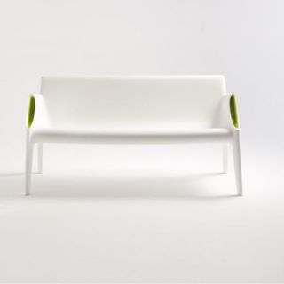 Kartell Magic Hole Sofa 6045 Finish White with Green Accent