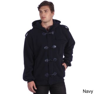 Trust Trust Mens Hooded Fleece Toggle Jacket Navy Size XL