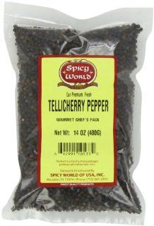 Spicy World Tellicherry Pepper, 14 Ounce Unit  Peppercorns  Grocery & Gourmet Food
