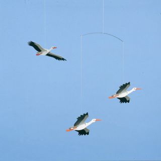 Flensted Mobiles Danish Lucky Storks Mobile f001